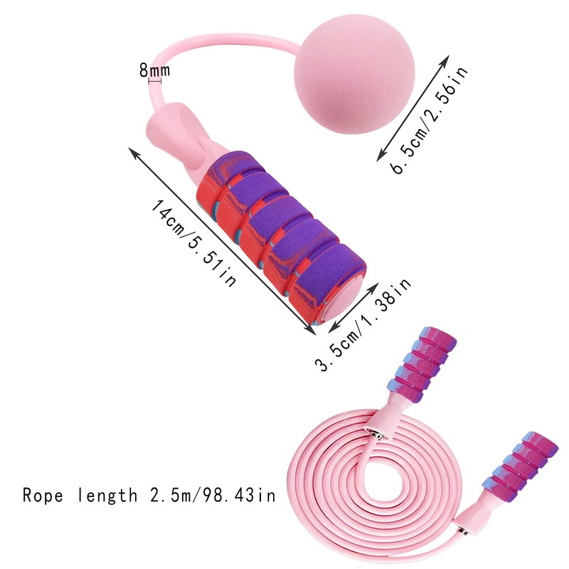 Floatdream 1 Set Skipping Rope, Length-adjustable Rope, Adjustable Cordless Skip,