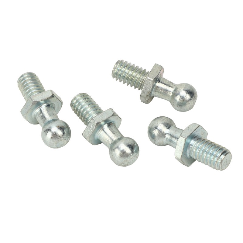 4Pcs 10mm Ball Studs 5/16‑18 Thread High Hardness Rugged Stable