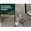 ZOLLNER Set of 2 Bath Mats – Coloured 100% Cotton,