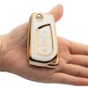 Tautrophen Key Fob Cover Case Shell Protector for Toyota RAV4