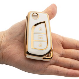Tautrophen Key Fob Cover Case Shell Protector for Toyota RAV4 LE CHR