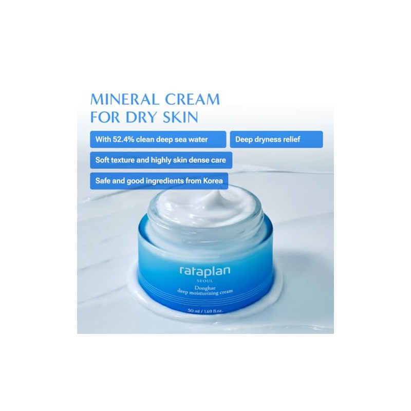 RATAPLAN- Crema hidratante profunda Donghae, agua de mar profunda, para
