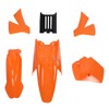 Motorcycle Fairing Cover Kit Orange Front Wheel Mudguard Splash Guard