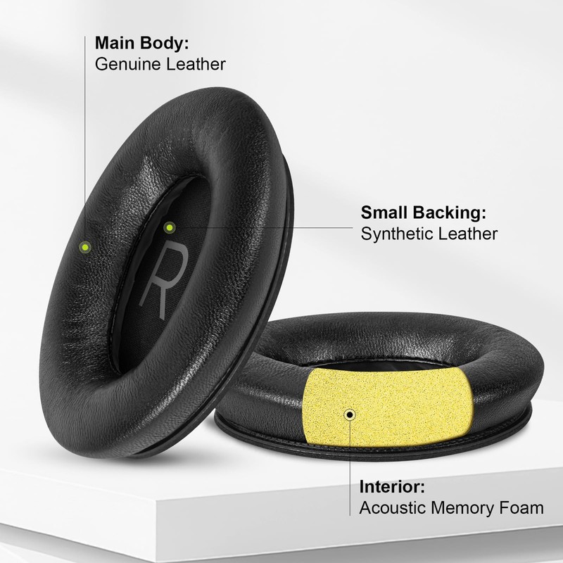 Aurivor Lambskin Ear-Pads Cushions for Bose QuietComfort (QC) 45 Noise