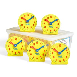 hand2mind-42836 Geared Clocks Classroom Kit (Set of 24)