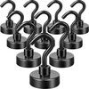 Neosmuk Black Magnetic Hooks, 20 kg High Performance Earth Magnets