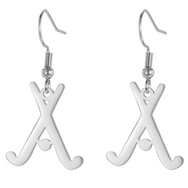 TEAMER Hockey Necklace Adjustable Hockey Ring Ice Hockey Sports Pendant Stainless Steel Unique Inspiration Jewellery for Hockey Lovers Players, Stainless Steel