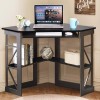 Vecelo Home Office Table Corner Desk Laptop Computer Table Keyboard