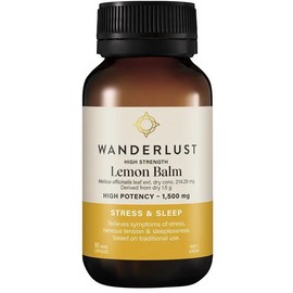 Wanderlust High Strength Lemon Balm 90 Capsules