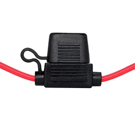 2 Pack 16 Gauge AWG Standard Inline Fuse Holder,for ATO ATC Medium Blade Plug-in Fuse