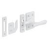 Prime-Line H 3836 Casement Lock, White, 3 Keepers, Screws (1