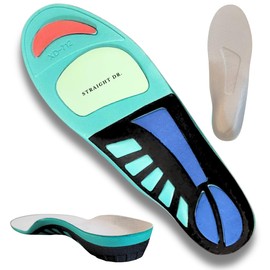 Straight Doctor Insole, Thorough Care for Your Legs, 6 Layers Structure, Shock Absorption, Arch Support, Insole, For Men and Women (10.6 - 10.8 inches (27 - 27.5 cm)