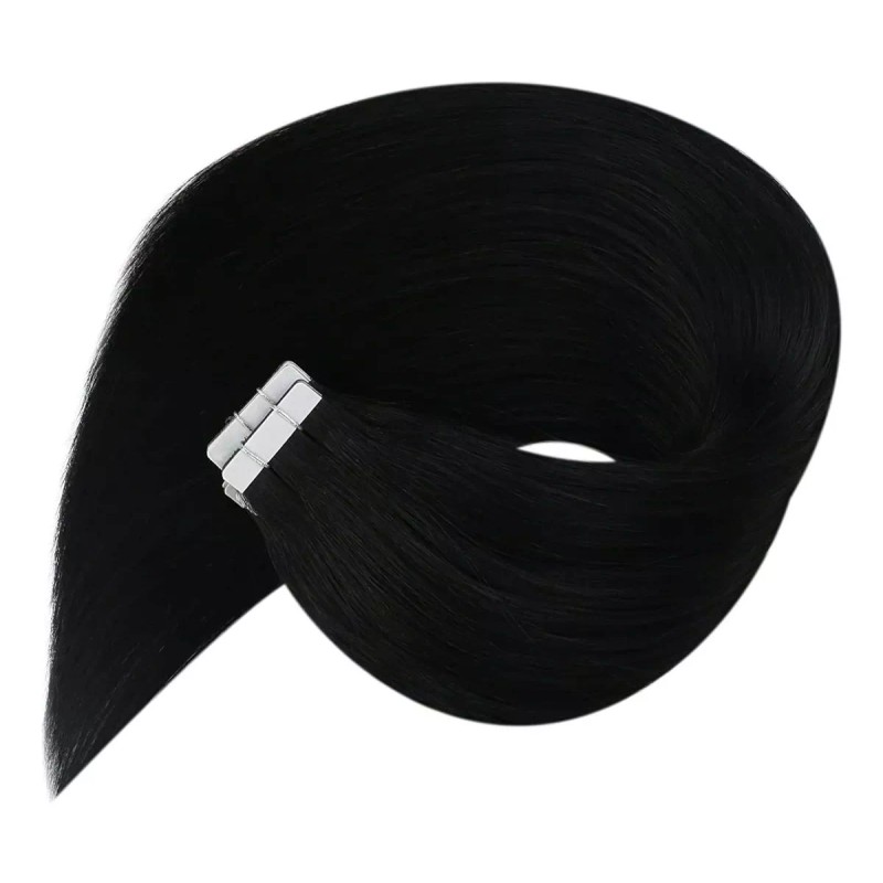 sunny hair Extensiones Naturales Cabello 16in 50gr Negro Azabache