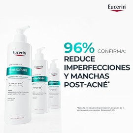 EUCERIN DermoPure Gel de Limpieza Concentrado 400ml Gel Facial con Ácido Salicílico para Rostro y Cuerpo, Anti-Manchas, Anti-Imperfecciones, Anti-Bril