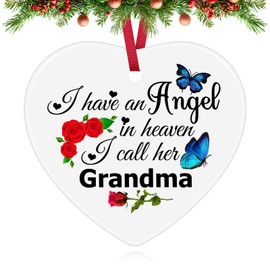 Grandma Memorial Gift Christmas Ornament in Memory of Grandma Sympathy Gifts Loss of Grandma Ceramic Ornament Remembrance Gifts Loss of Grandma Bereavement Memorial Gift Condolence Gifts