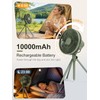 Camping Fan, 10000mAh Rechargeable Tent Fan with Remote Control