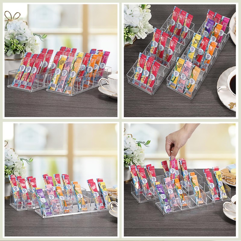 SUMTree 2 Pack Water Drink Packet Organiser with 8 Compartments