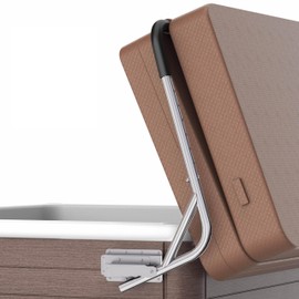 Dogetgd Stainless Steel Spa Cover Lift Top Mount Spa & Hot Tub Cover Lift Removal System Fit for Most Spa & Hot Tubs