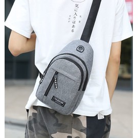 Aebecede - Mochilas tipo bandolera con hombro en el pecho, bolso ligero para viajes, correr, ciclismo para hombres, Azul