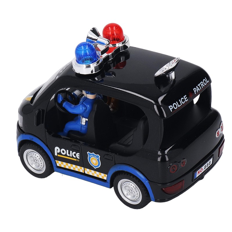 Policeman Car Toy Strong Alloy Detailed Texture Lights Sound Effect