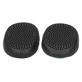 Almohadilla para la Oreja de Reemplazo, para Auriculares Inalámbricos de Riff Cojín de para bajo Mejorado Manga de Auriculares de Cuero de Espuma Negra, Paquete de 2
