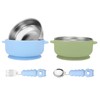 Wesketch 2 Pack Stainless Steel Baby Bowls with Removable Non-Slip