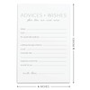 CARDAMONOLY Advice Cards for Bride and Groom - for Wedding