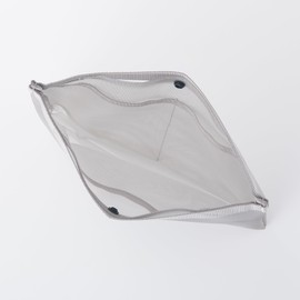 MUJI Nylon Mesh Bag-in-Bag Grey A5 NDE03A1S