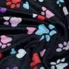 Pet Dog Cat Blanket Ultra Soft Cozy Fleece Paw Print