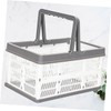 FUNOMOCYA Folding Basket Handle Portable Storage Containers Plastic Storage Basket