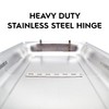 Full Size Stainless Steel Hinged Dome Cover with Handle (21.65
