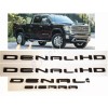 GMC 4pcs Gloss Black DENALI HD DENALI SIERRA Emblems Fit
