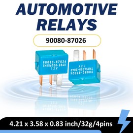 4-Pack 4-Pin AC Relay, Fits Toyota/Lexus, Part 90987-02027 90080-87026 90987-02028​​ Factory-Grade Relay Replacements for Climate Control and Electrical Systems.