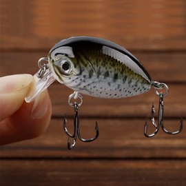 Hercules 0.1 inch (4 cm), 0.2 oz (4 g), Mini Crank Set, 1.0 inch (28 mm), 0.06 oz (1.5 g), Includes Case, Goby Chinning, Light Game, Fishing, Fishing, Lure, Bait, Fish Shape