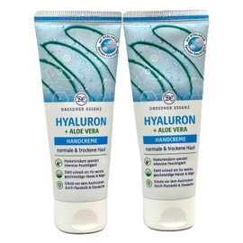 Dresdner Essenz Hand Cream Hyaluronic + Aloe Vera 2 x 75 ml Pack of 2