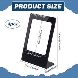 PH PandaHall Acrylic Earring Display Stand 4pcs Earring Holder Single Pair L-Shape Jewelry Displays Stand Earring Organiser Earrings Hanger for Jewellery Display Retail 4 x 9 x 13.3 cm