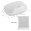 Soap Box Holder, 2-Pack Soap Dish Soap Savers Case Container