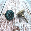 ARTISNO Green Ceramic Knobs Kitchen Cabinet Drawer Knobs Hardware Knobs