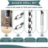 STARVAST Auger Drill Bit Set, 6-Piece Wood Drill Bit Long