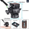 INNOREL F20 Fluid Head,Tripod Pan Tilt Head Mini Pan Metal