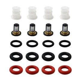 JRSHOME Fuel Injector Repair Kit with O-Rings Filters Seals Caps (4 Sets) for 2002 Honda CR-V Base Sport Utility 4-Door 2.4L 2354CC 144Cu. In. l4 GAS DOHC Naturally Aspirated