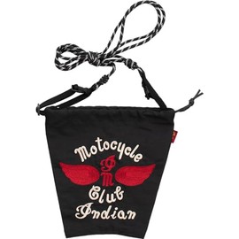 Indian Vintage Embroidery Sacoche Shoulder Bag, motorcycle clubs/black, Free size