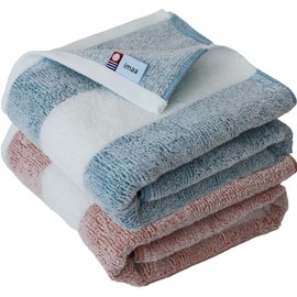 imaa Imabari Towel, Certified Towel, Bath Towel, 23.6 x 47.2 inches (60 x 120 cm), Made in Japan, Antibacterial, Odor Resistant, Cotton, Bamboo Rayon, Bamboo Fiber, Vacuum Compression Pack, Orange x