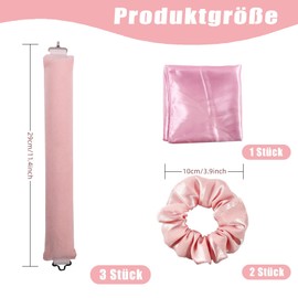 6 Stück Hitzefreie Lockenwickler über Nacht, Locken ohne Hitze für alle Haarstärken, Weiche Wickler für sanfte Wellen und langanhaltende Frisur