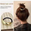Aikeis 4 Pieces Metal Hair Scrunchies Hair Ties Fashion Hair