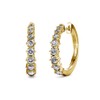 Cate & Chloe Claire Gold Hoop Earrings, 18k White Gold