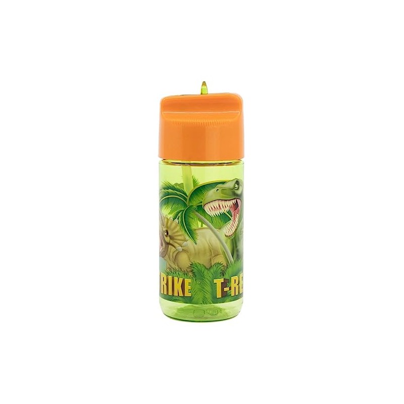 OM SUPPLIES Dinosaur Characters Childrens Tritan Reusable Drinking Bottle 430ml