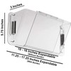 Home Intuition - Adjustable Magnetic Air Vent Deflector for Sidewall,