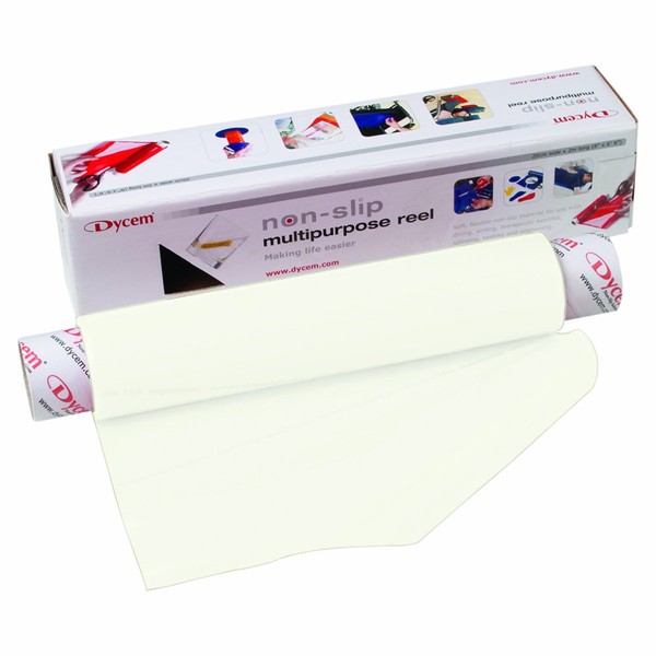 Dycem Non-Slip Material Roll, White, 16" X 6.5 ft