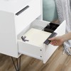 10Pcs Black Cabinet Handles Mount Finger Edge Pulls Hidden Drawers